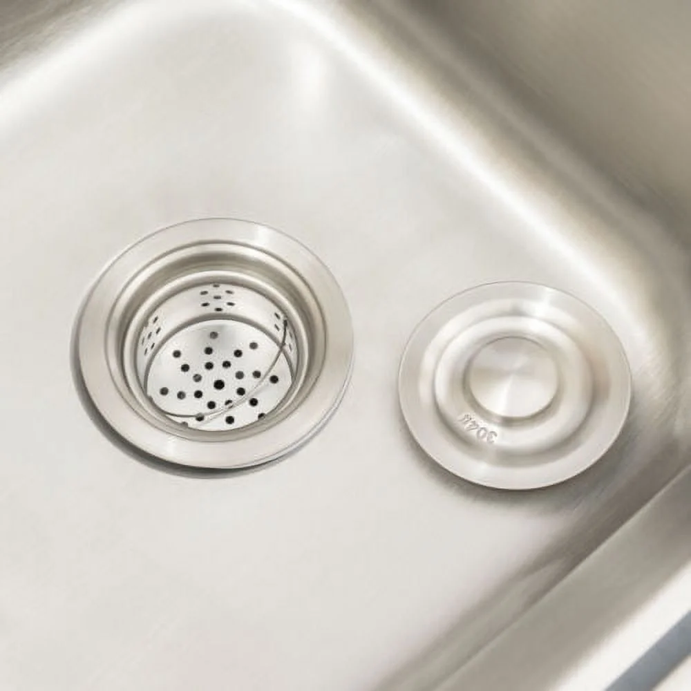 Stainless Steel Commercial Sink Utility Sink 2 Compartment Kitchen w/Prep Table