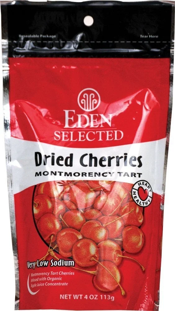 Eden Foods Selected Dried Cherries Montmorency Tart -- 4 oz