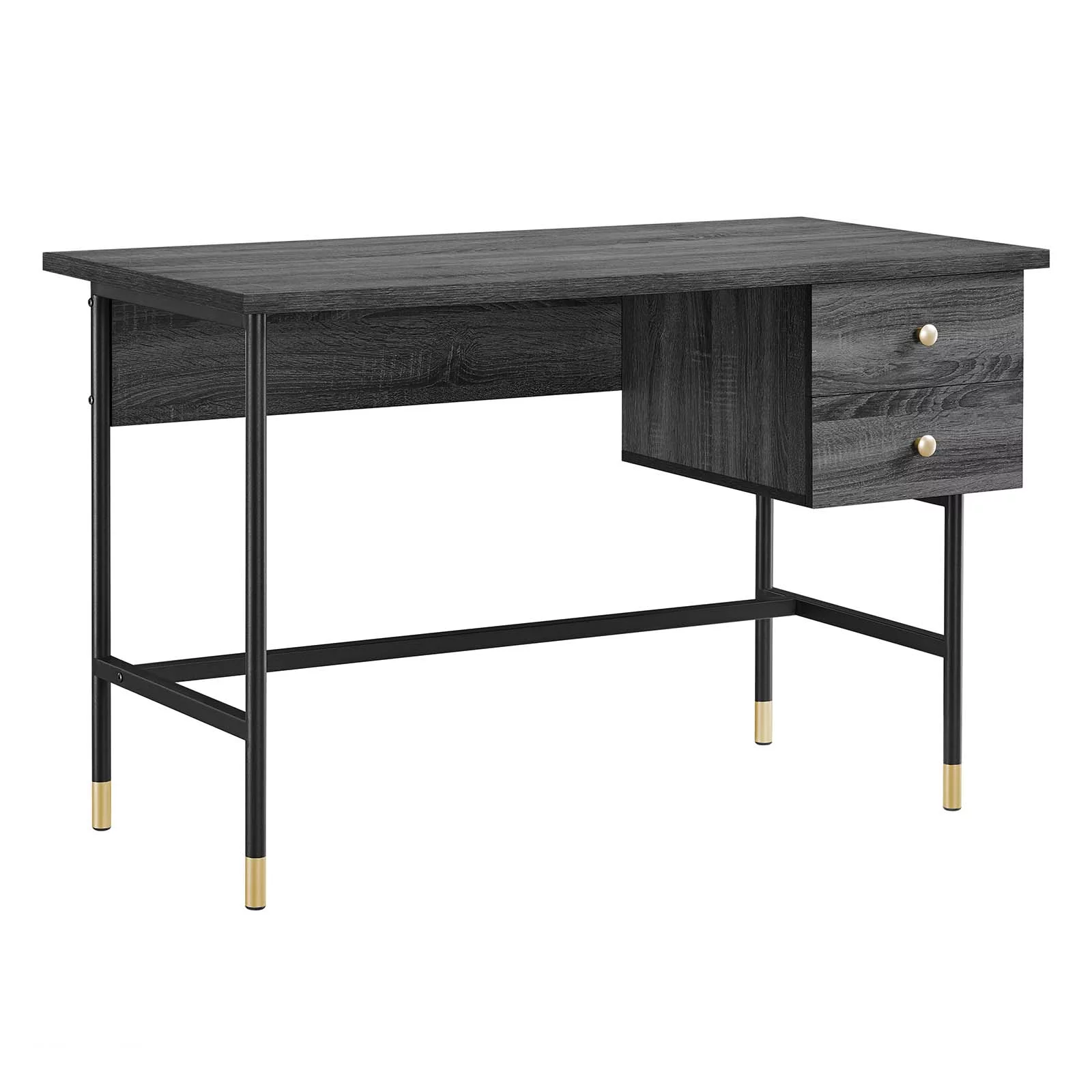 Modway Nexus Office Desk in Black Charcoal