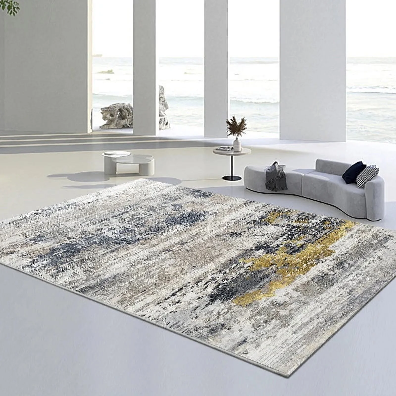Modern Nordic Style Bedroom Large Area Carpets Abstract Minimalist Pattern Living Room Carpet Soft Coffee Table Balcony Rugs 양탄자