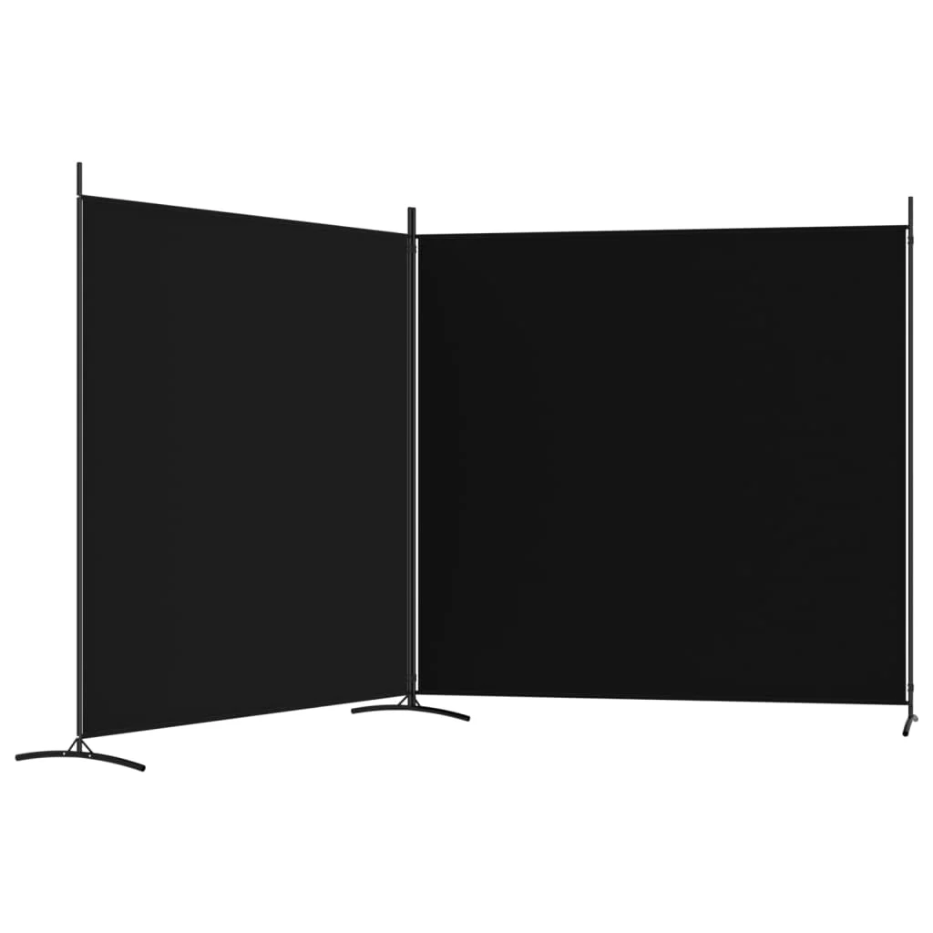 Anself 2-Panel Room Divider Black 137