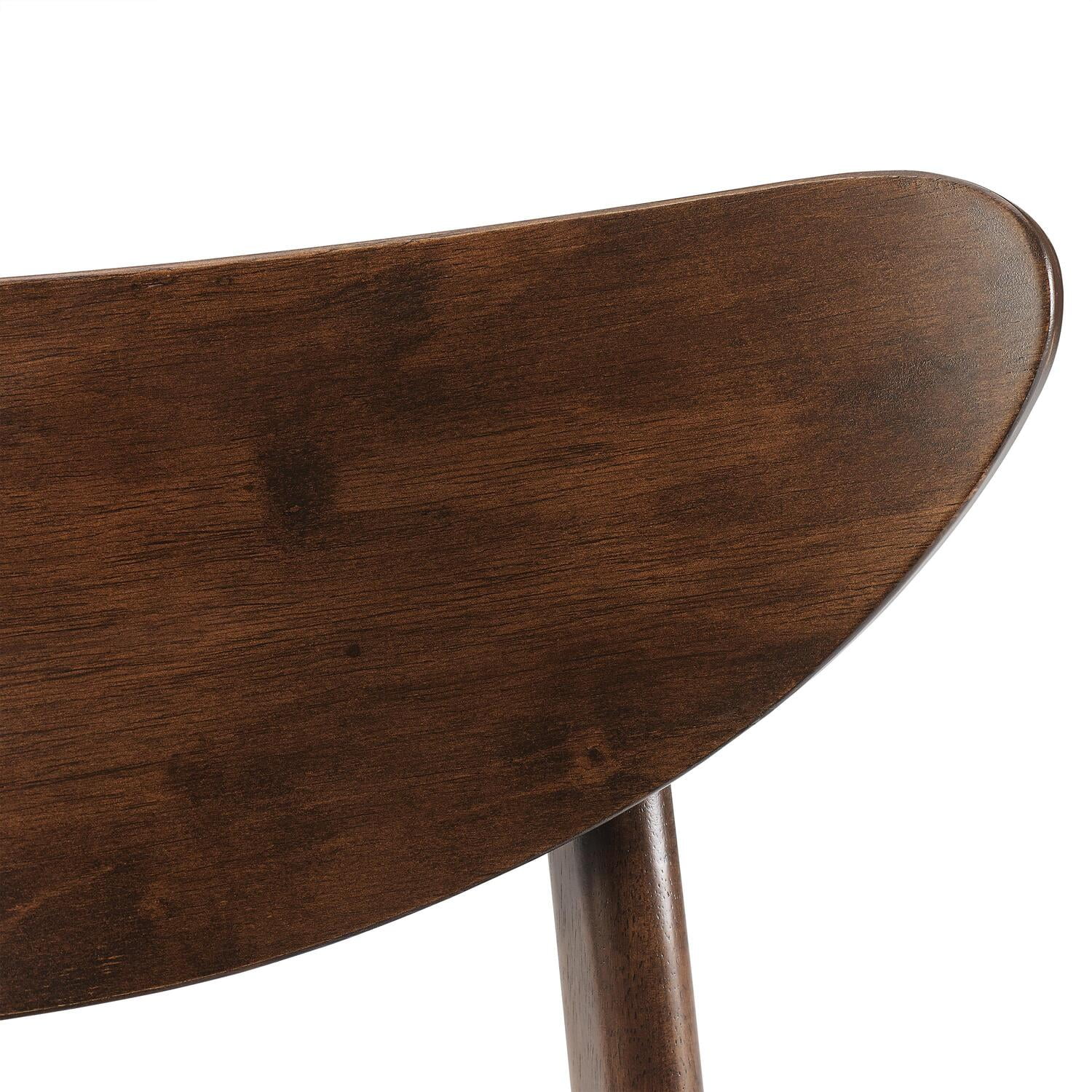 Maykoosh Artisanal Artistry 2Pc Wood Dining Chairs W/Upholstered Seat Mahogany - 2 Wood Back Chairs