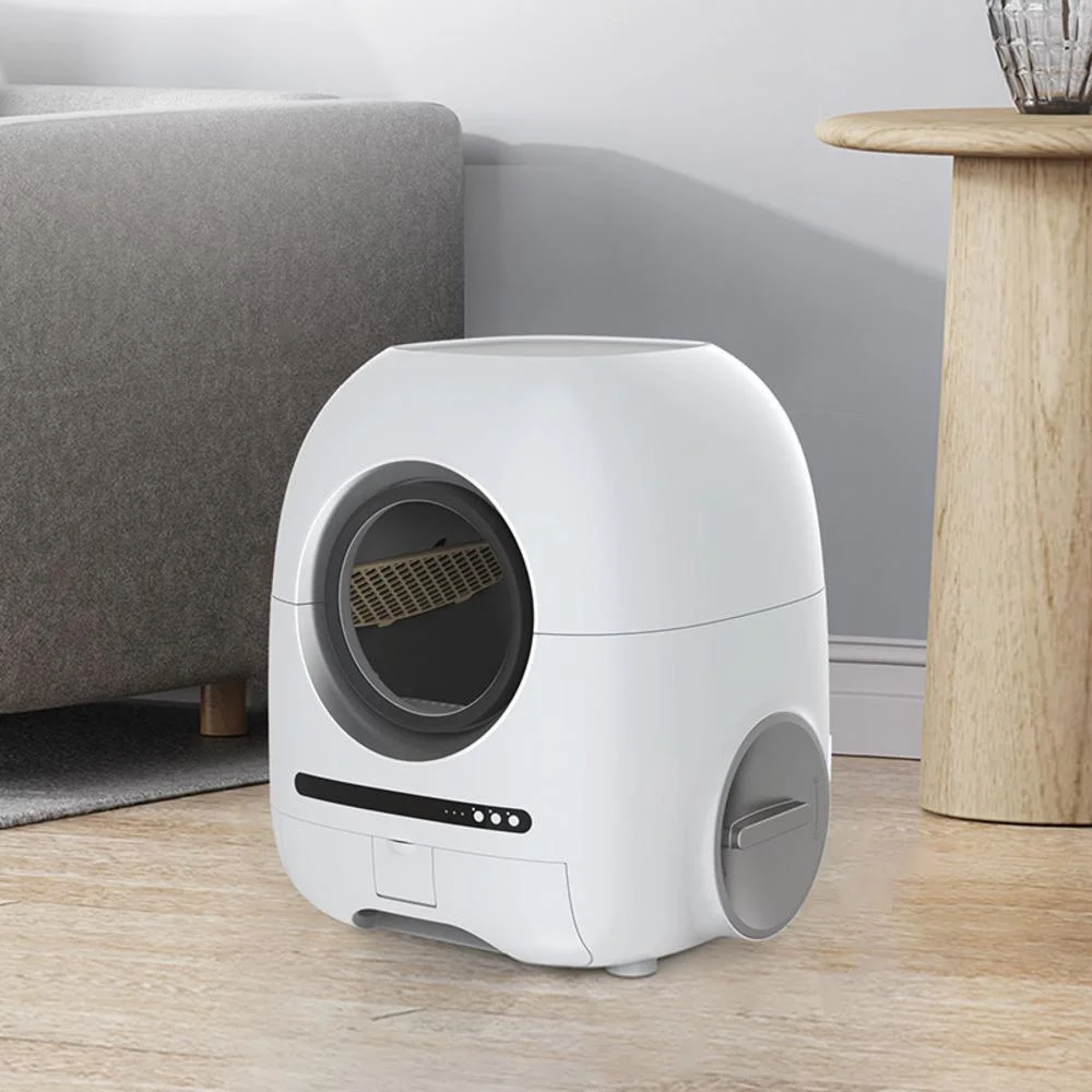 Automatic Smart Cat Litter Box -Cleaning Cat WiFi APP 68L+ 10L, Automatic Odor Removal Cat Litter Box with APP Control & Cleaning Kit for Multiple Cats