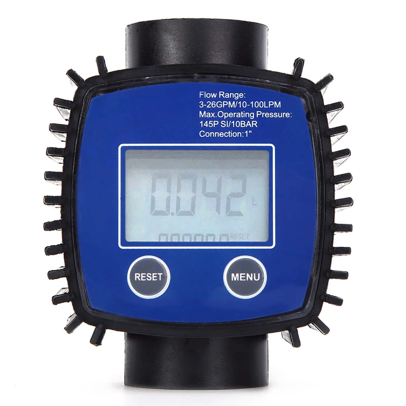 VIFER Flow Meter Digital Water Diesel Flow Meter High Accuracy Water Diesel Flowmeter 1in Internal Thread