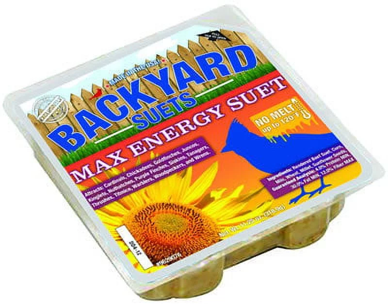 Backyard Seeds Max Energy Suet Cake 12 Pack