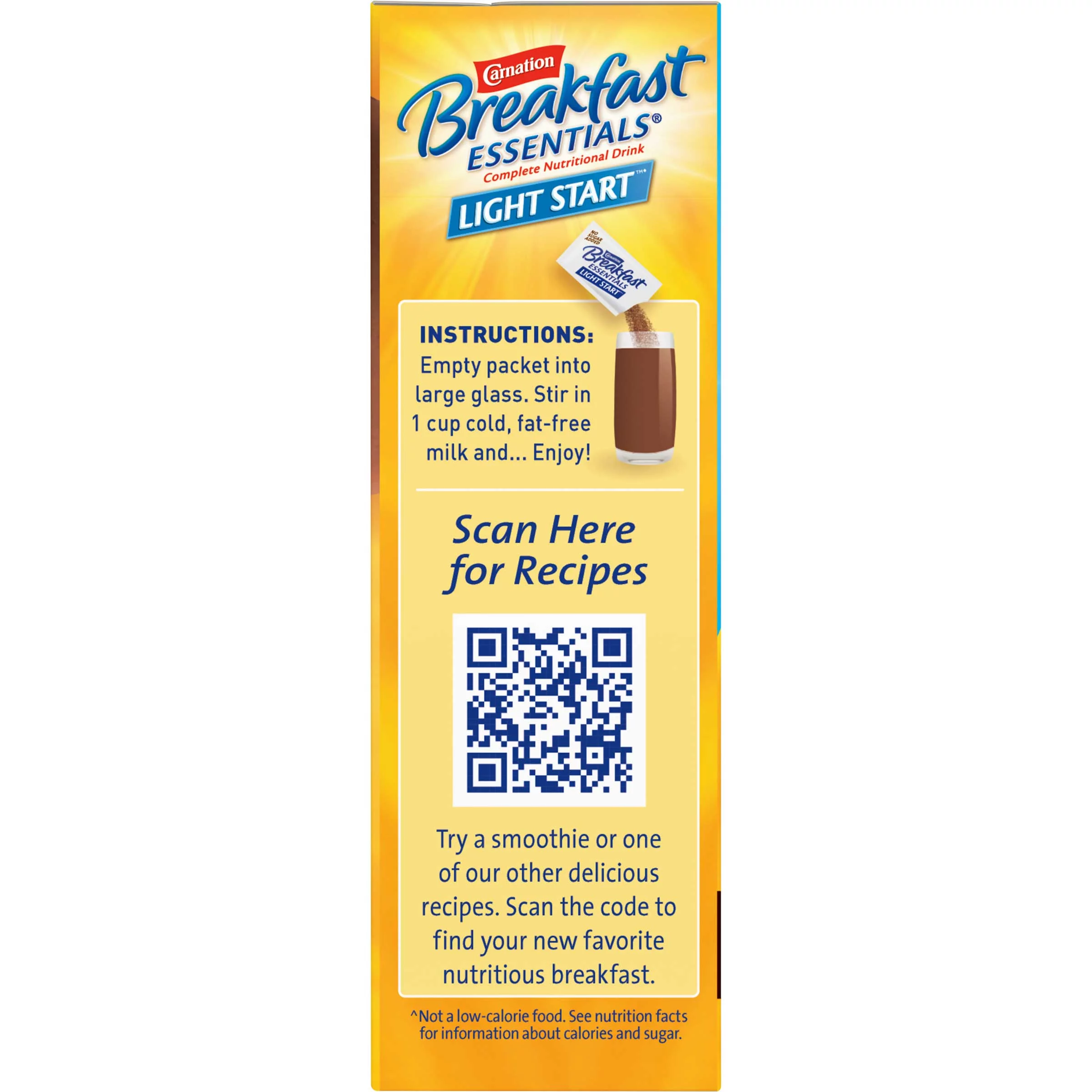 Carnation Instant Breakfast No Sugar Added, Chocolate, 20g, 0.70 Ounce (Pack of 8)