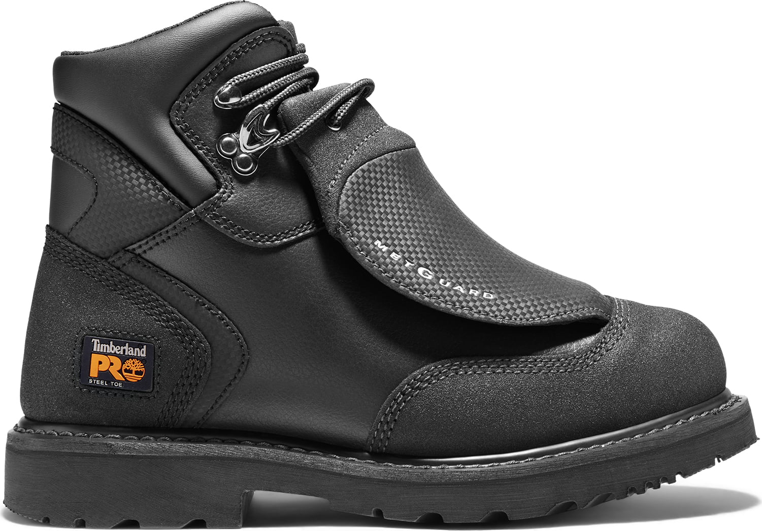 Timberland PRO  Black, Men's, Steel Toe, Met Guard, EH, 6 Inch Work Boot (12.0 M)
