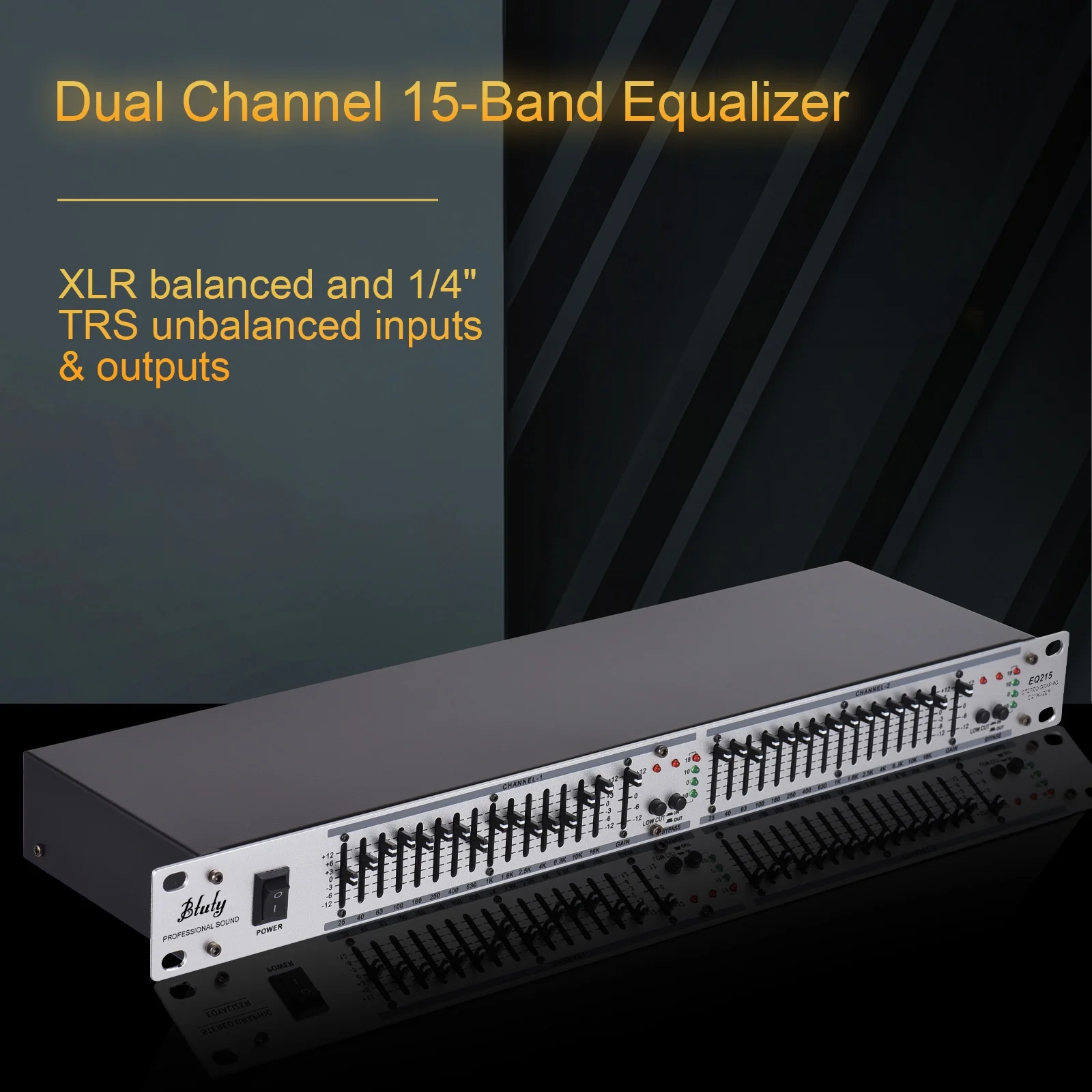 equalizer,Equalizer 1u Mount Dual Channel 15-band Eq-215 Dual Channel Stereo Equalizer 110-240v 1u Mount 2-channel Mount 2-channel Stereo 1u Equalizer 2-channel Stereo Equalizer Dsfen Rusuo