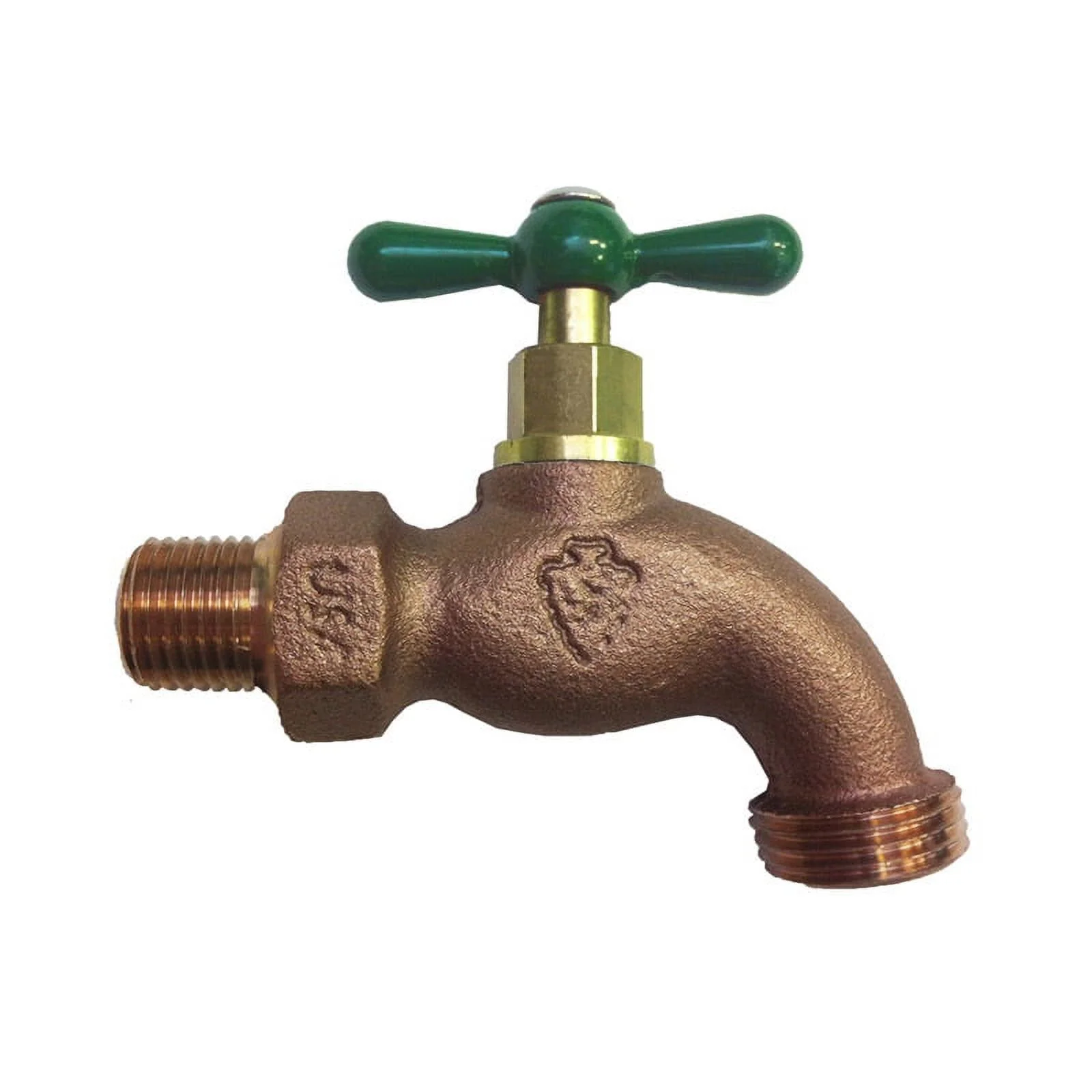 1 Pc, Arrowhead Brass 1/2 In. Mip X 3/4 In. Mht Brass Hose Bibb