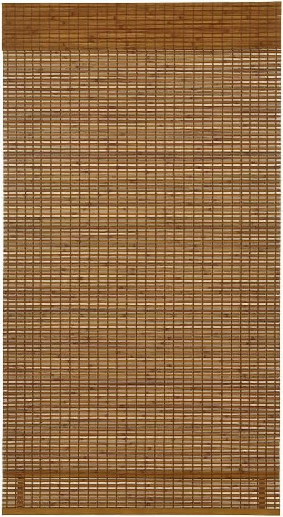 Cordless Bamboo Roman Shades (Oak 35 in. W x 64 in. L)