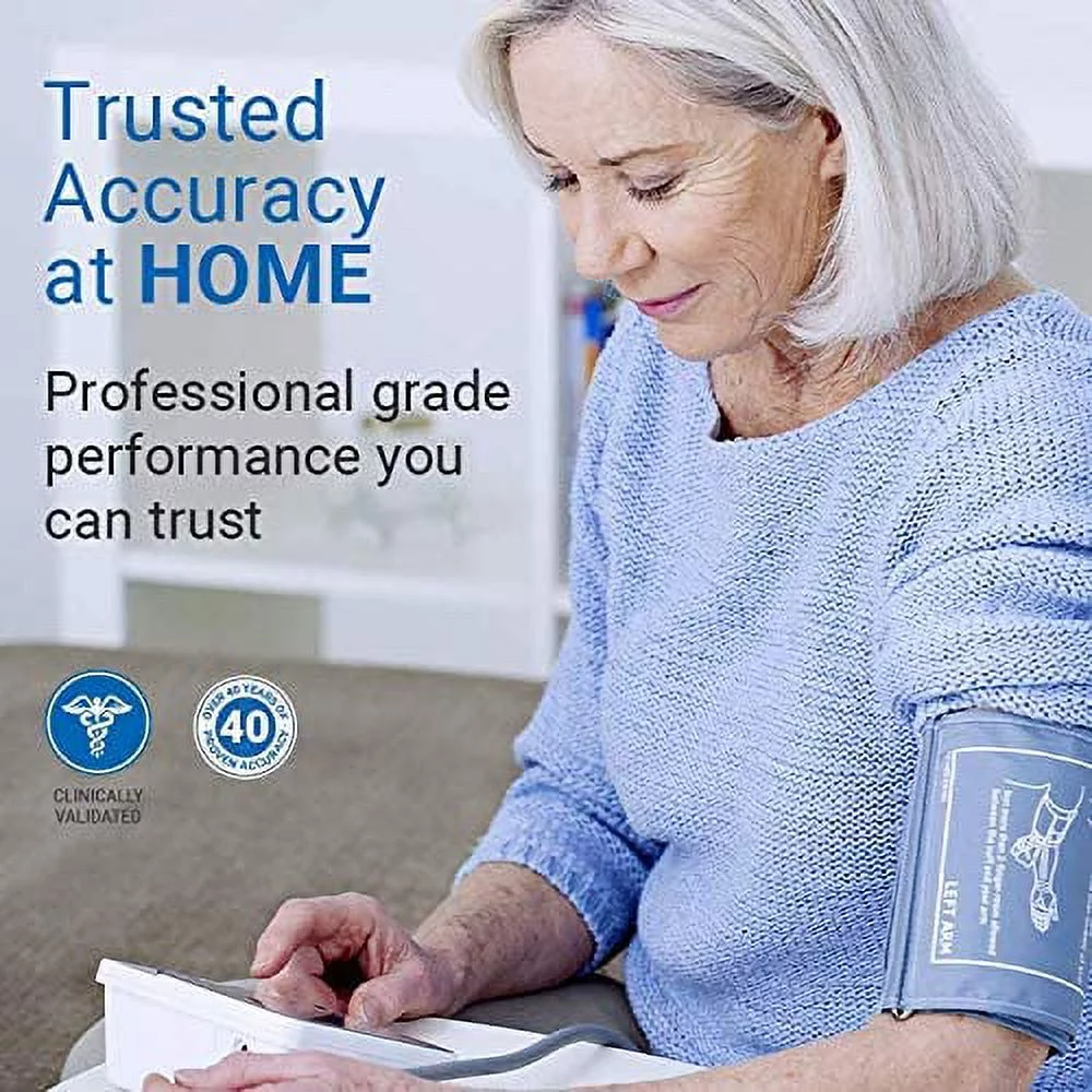 A&D Medical Manual Inflation Upper Arm Blood Pressure Monitor with Automatic Digital Reading, Medium Cuff (UA-705V)