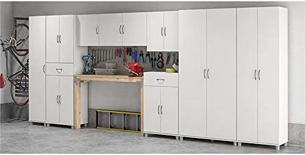 GEROBOOM Engineered Wood Transitional 54" Wall Cabinet in White
