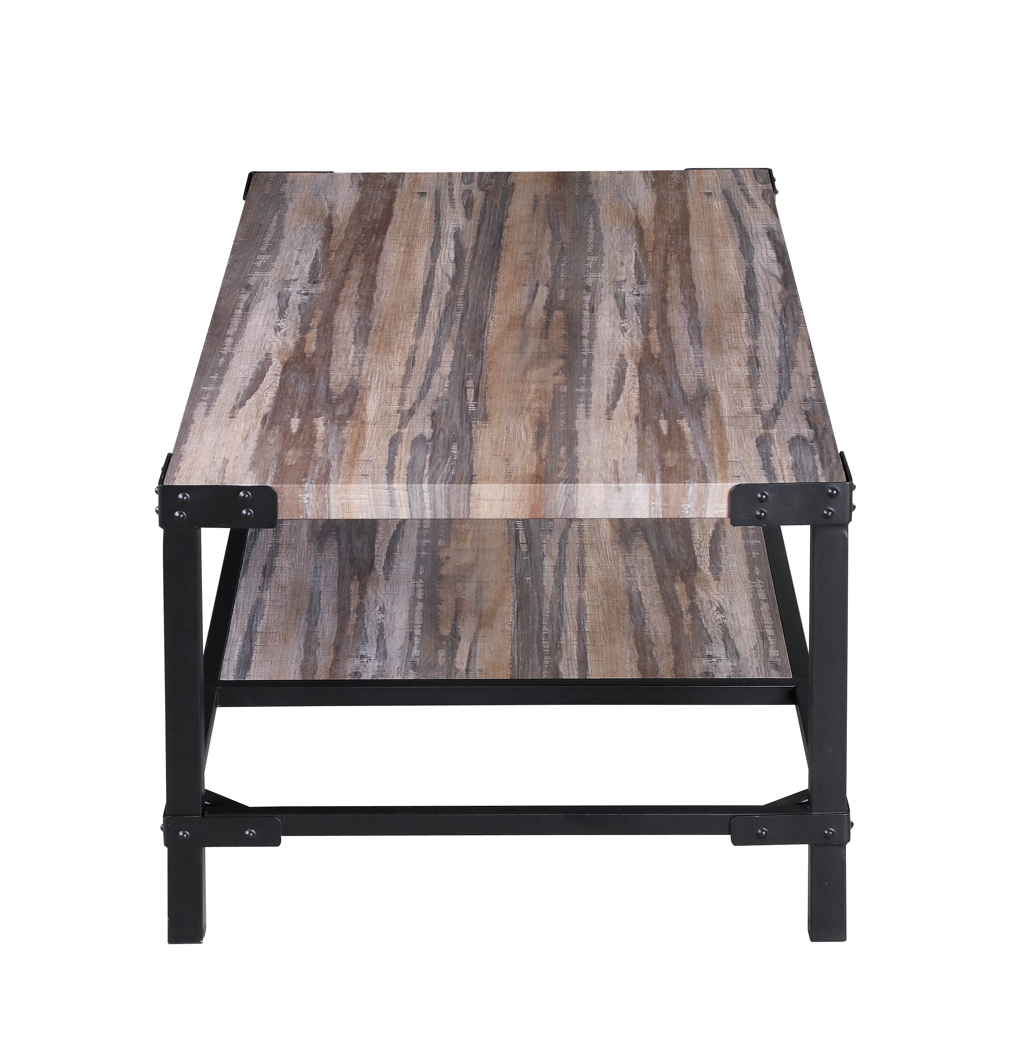 Davee Furniture Contemporary Oak Rectangle Wood Coffee Table - 16 x 46 x 23 inches