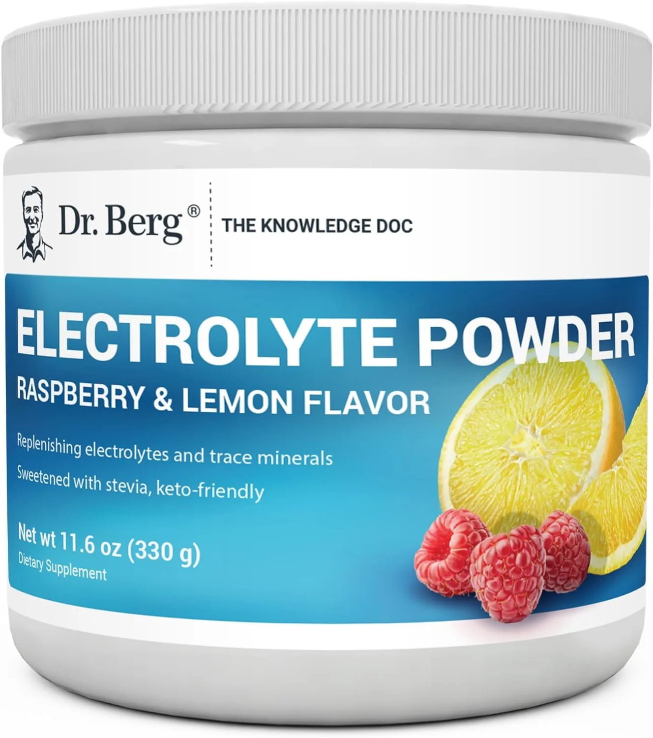 Zero Sugar Hydration Keto Electrolyte Powder - Enhanced w/ 1,000mg of Potassium & Real Pink Himalayan Salt (NOT Table Salt) - Raspberry & Lemon Hydration Drink Supplement - 50 Servings 3 Pack
