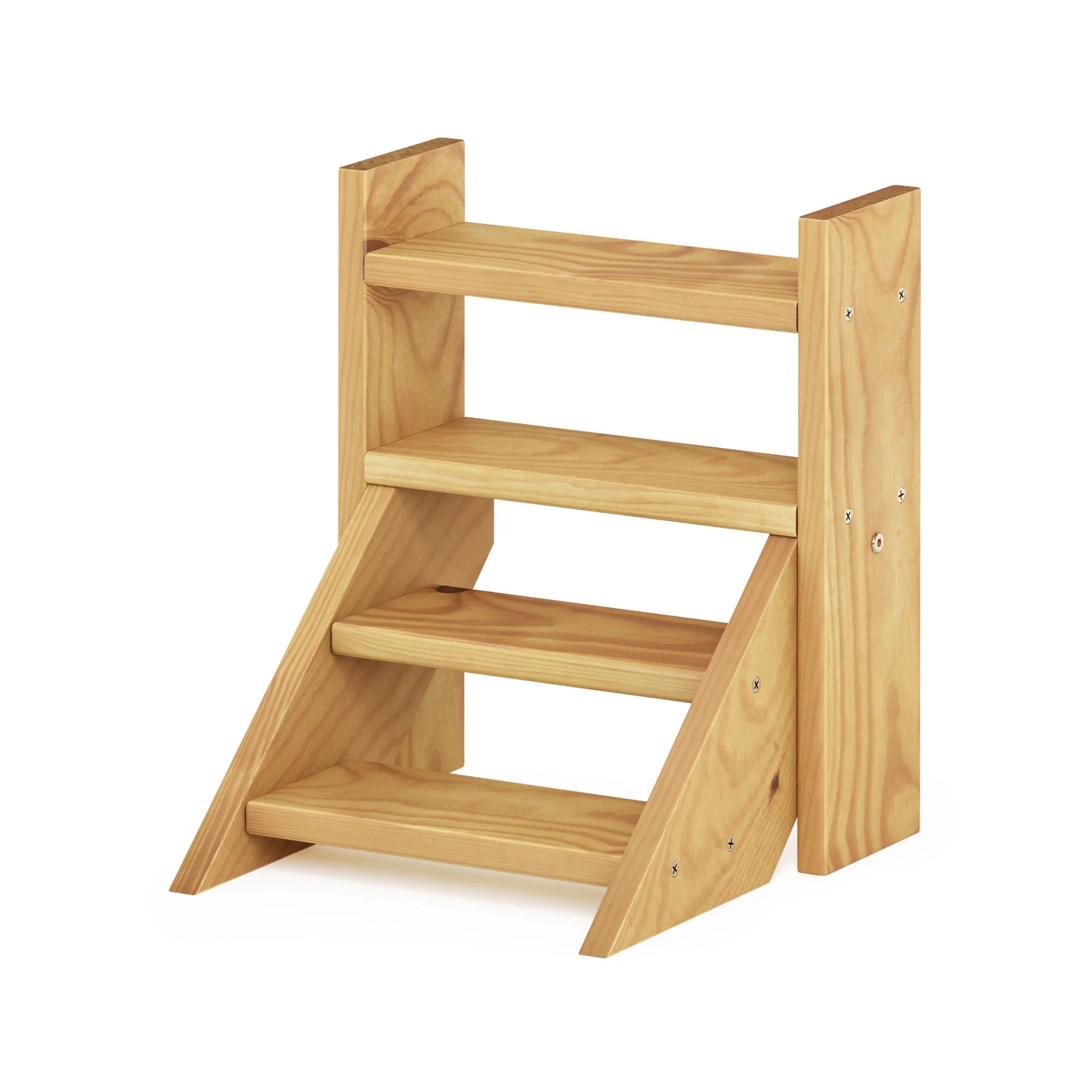 Furinno Tioman Outdoor Hardwood Planter Staircase, Pine Wood