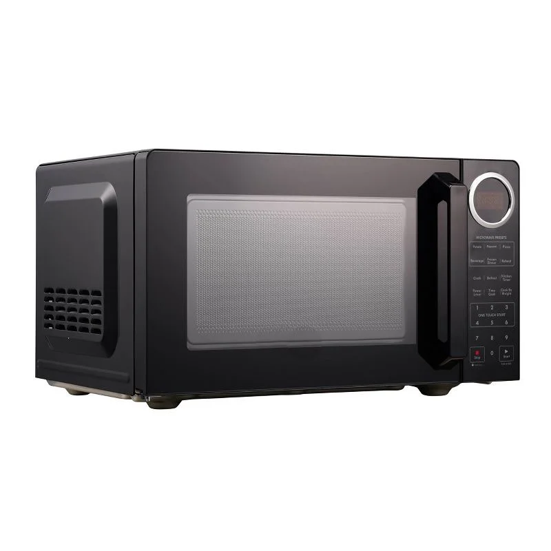 YLZ 0.9 cu. ft. 900 Watt High Power Microwave Oven, 10 Power Levels, Rapid Cooking - Black