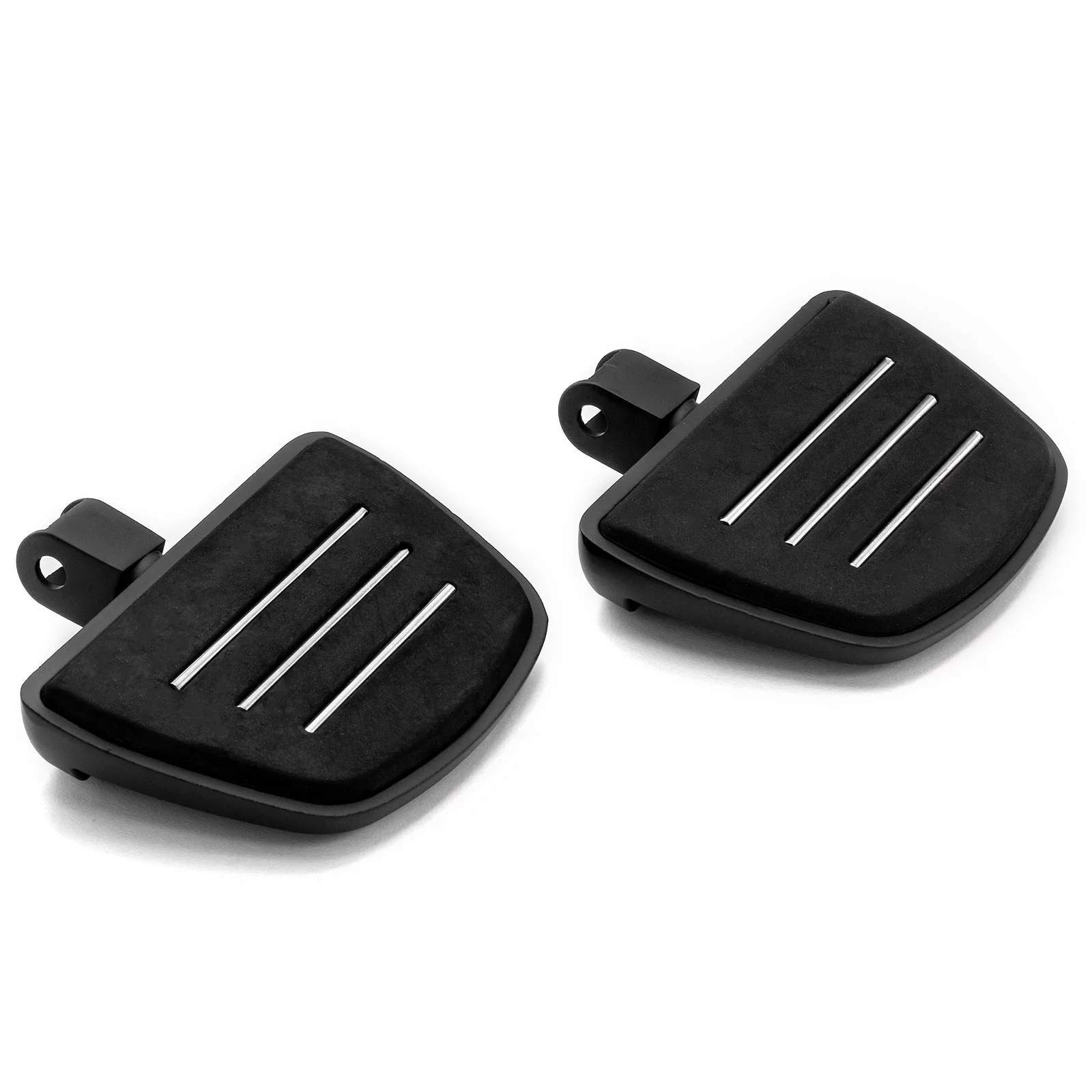 Krator Black Mini Board Floorboards Footpegs Compatible with Honda Magna 750 1996-2004 (Front Only)