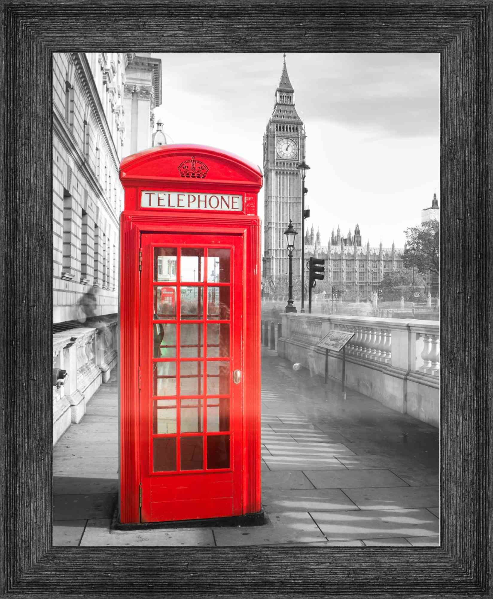 27x20 Frame Black Barnwood Picture Frame - Modern Photo Frame Includes UV Acrylic Shatter Guard