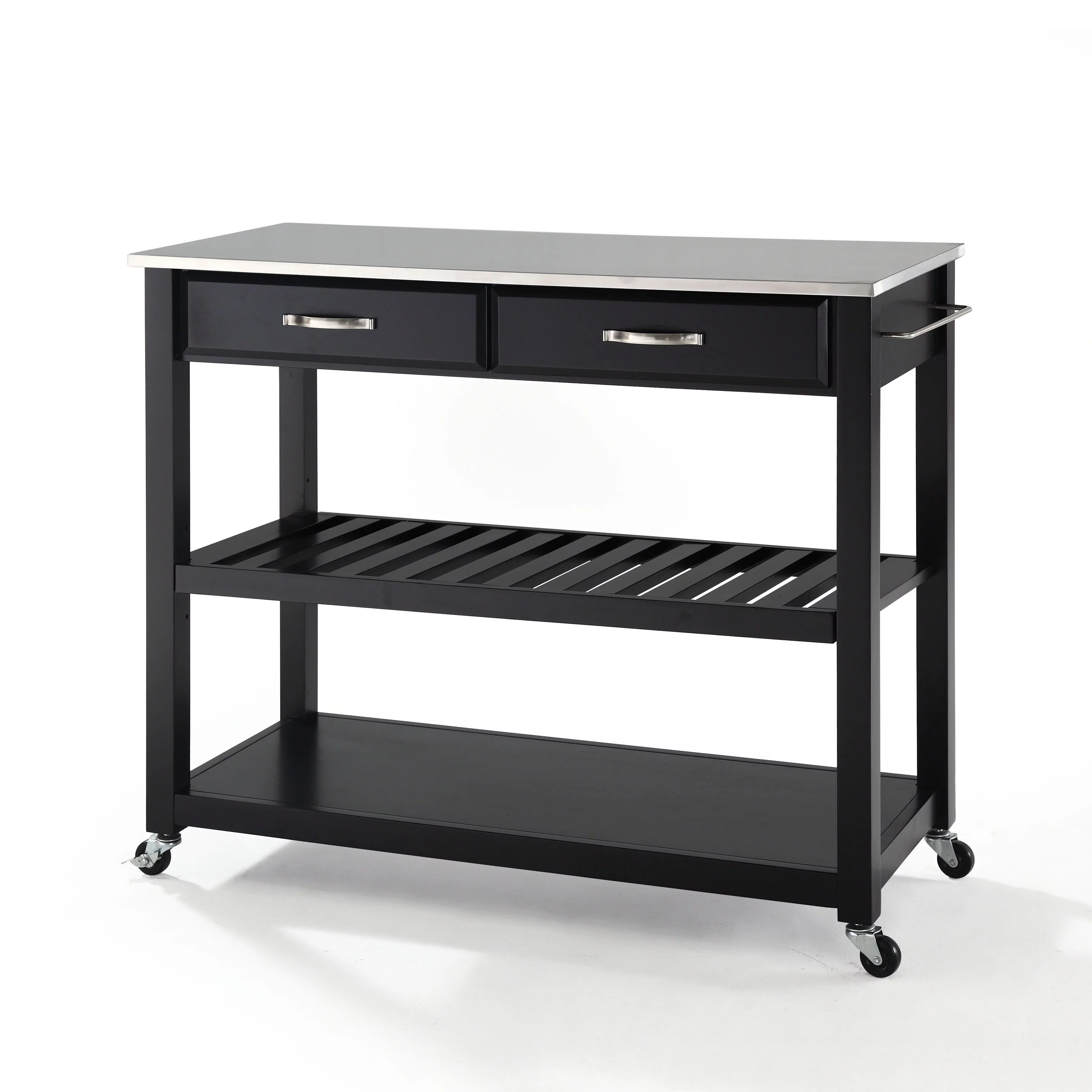 Crosley Furniture Crosley Stainless Steel Top Kitchen Prep Cart - 17