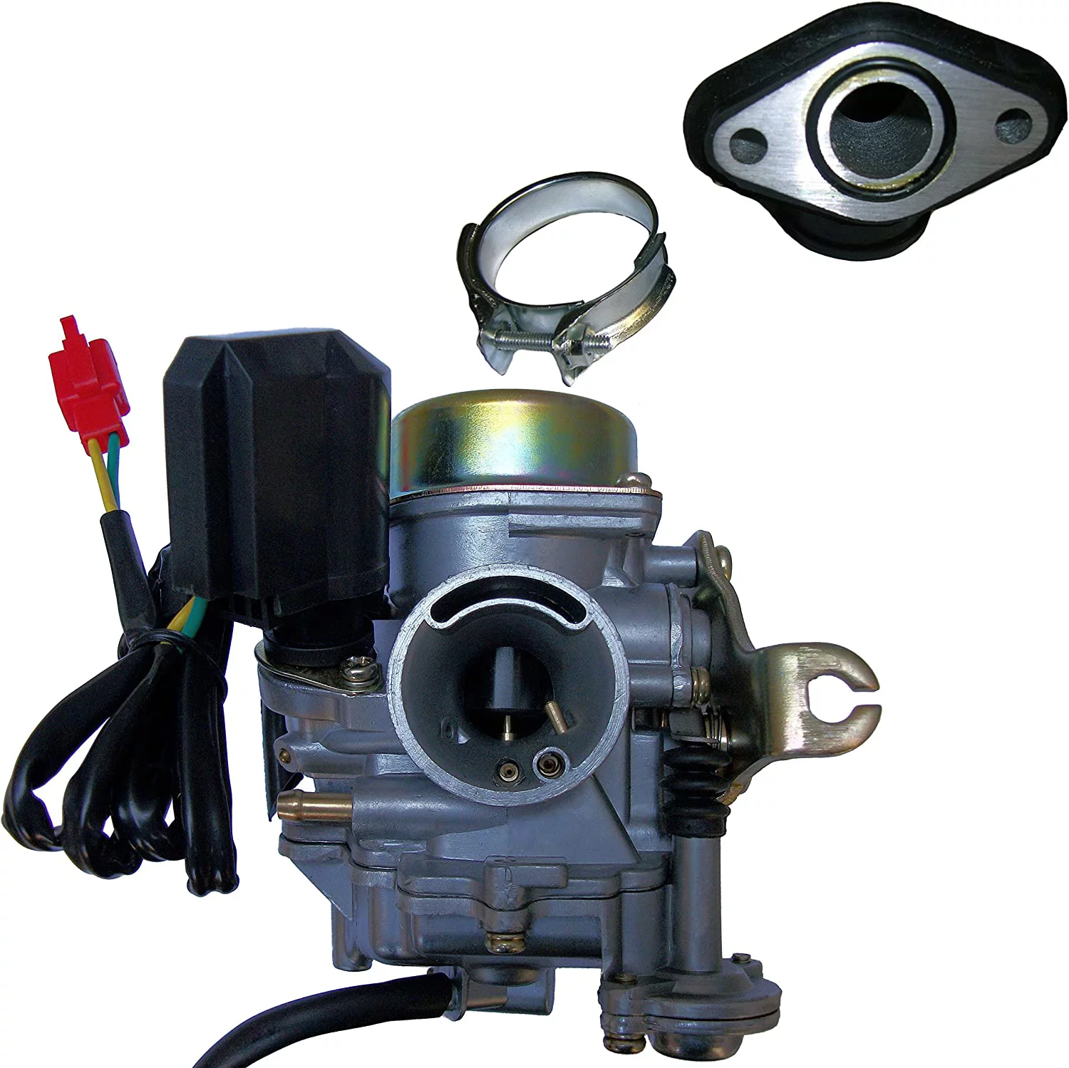 Zoom Zoom Parts 20mm Carburetor Intake Manifold Boot for 139 QMB GY6 50cc 50 Scooter Moped Carb NEW