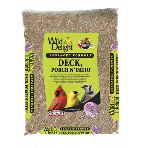 Wild Delight Deck, Porch, N, Patio Wild Bird Feed, 5 lb. Bag, 1 Pack