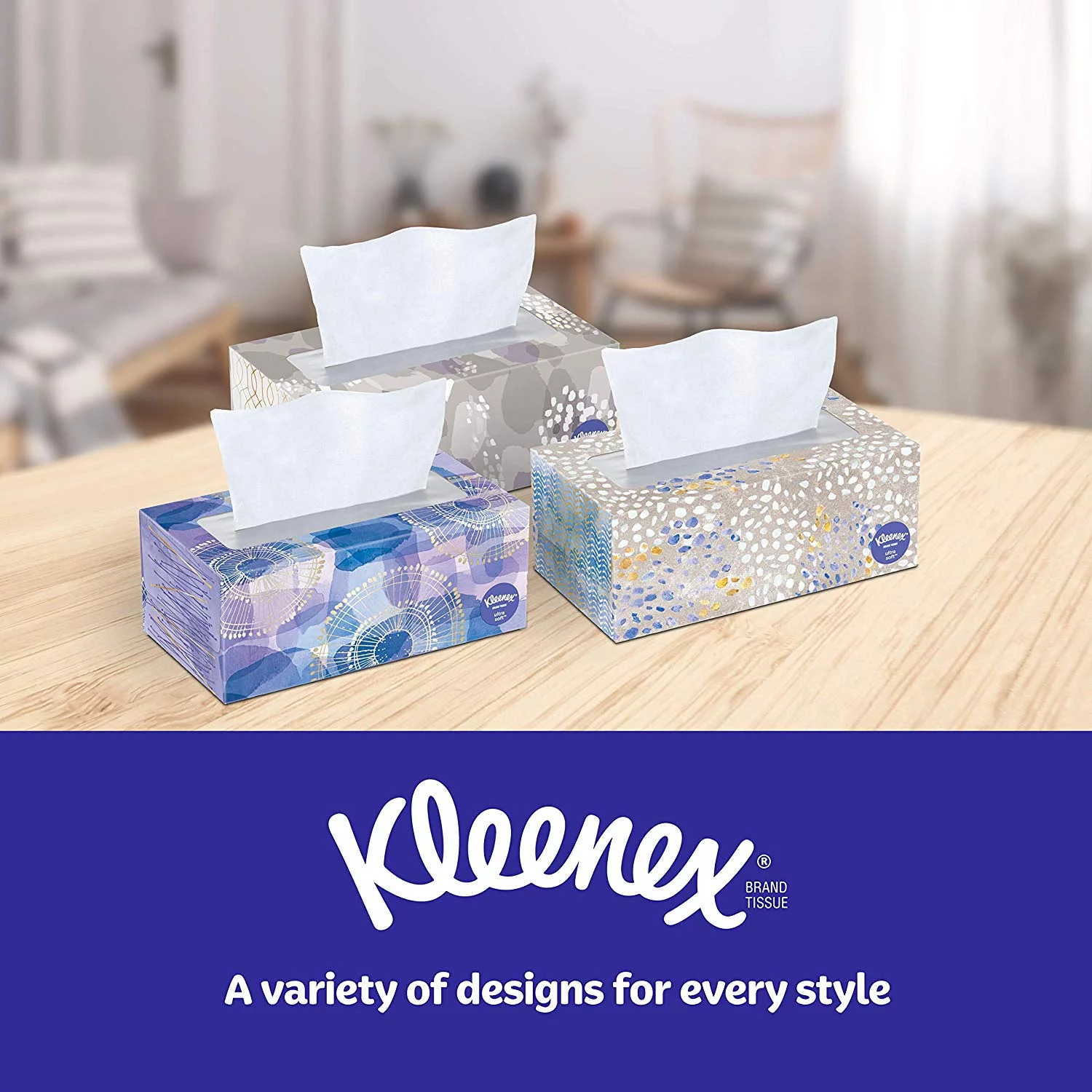 Kleenex Ultra Soft Facial Tissues, 8 Flat Boxes 120 Tissues per Box (960 Total Tissues) (Packaging May Vary.)