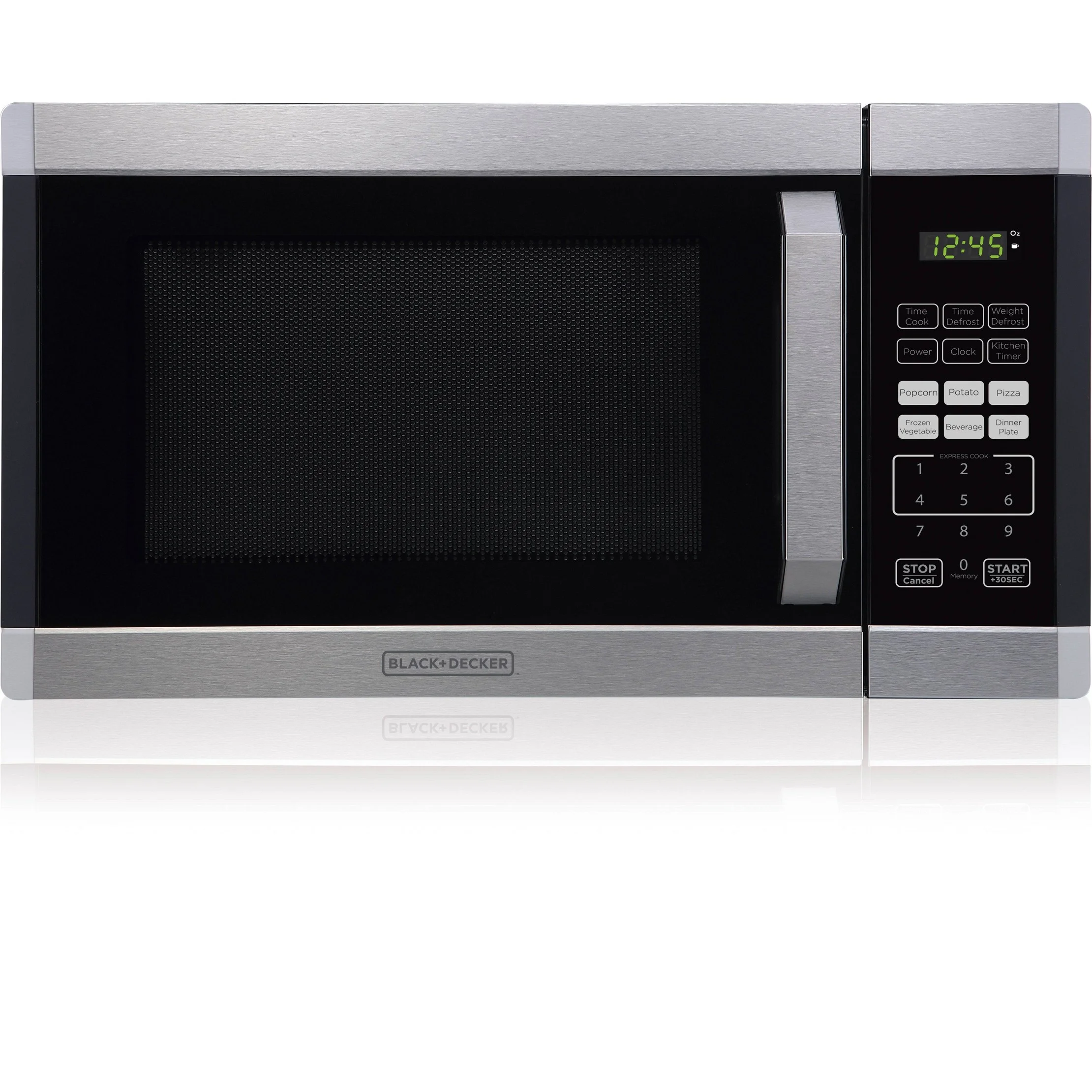 0.9 cu ft 900W Microwave Oven - Stainless Steel