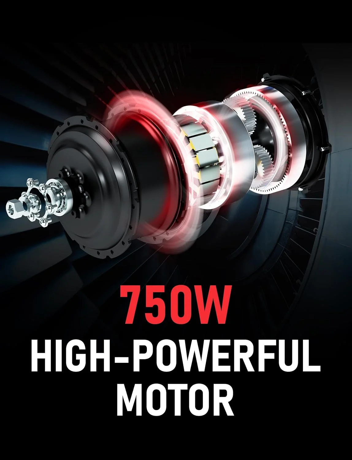 Hipeak 750W Electric Bike for Adults Folding Ebike 48V 15Ah 20