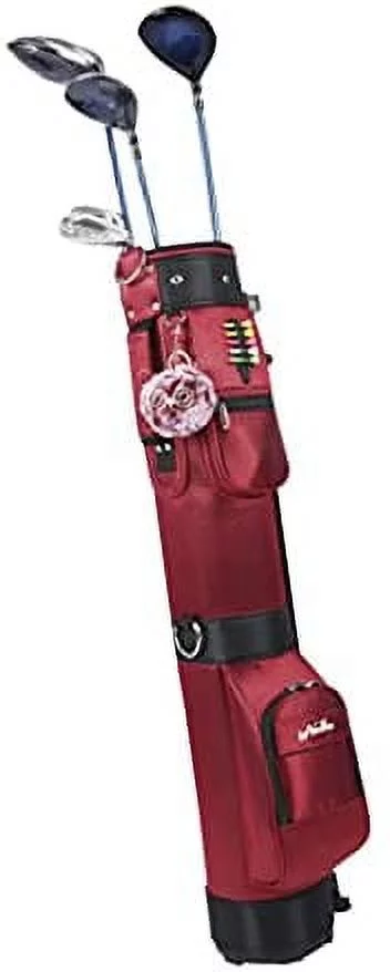 Fetcoi, Stand Golf Bag(Red) with Travel Shoulder Durable Large Capacity Golf Clubs Storage Organizer