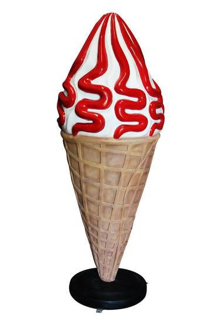 Strawberry Ice Cream Over Sized Statue