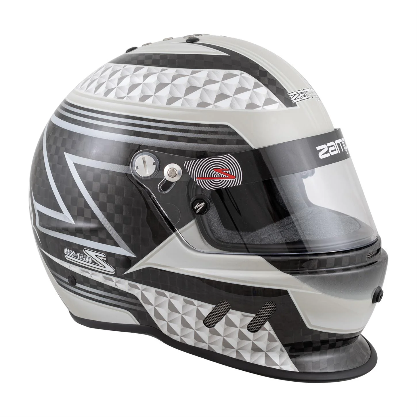 Zamp RZ-65D Carbon SA2020 Helmet, Black/Gray, Large