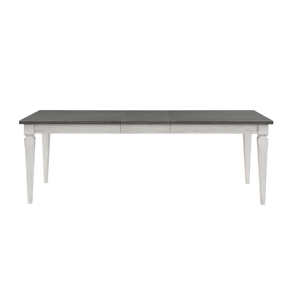 Acme Katia Dining Table, Gray & Weathered White Finish