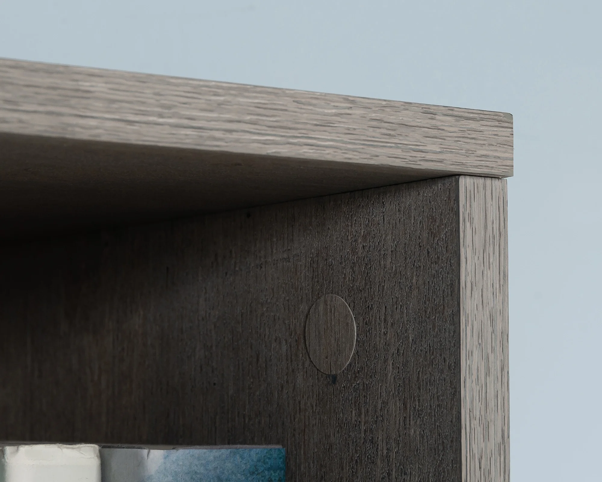 Sundar 5-Shelf Display Bookcase in Mystic Oak