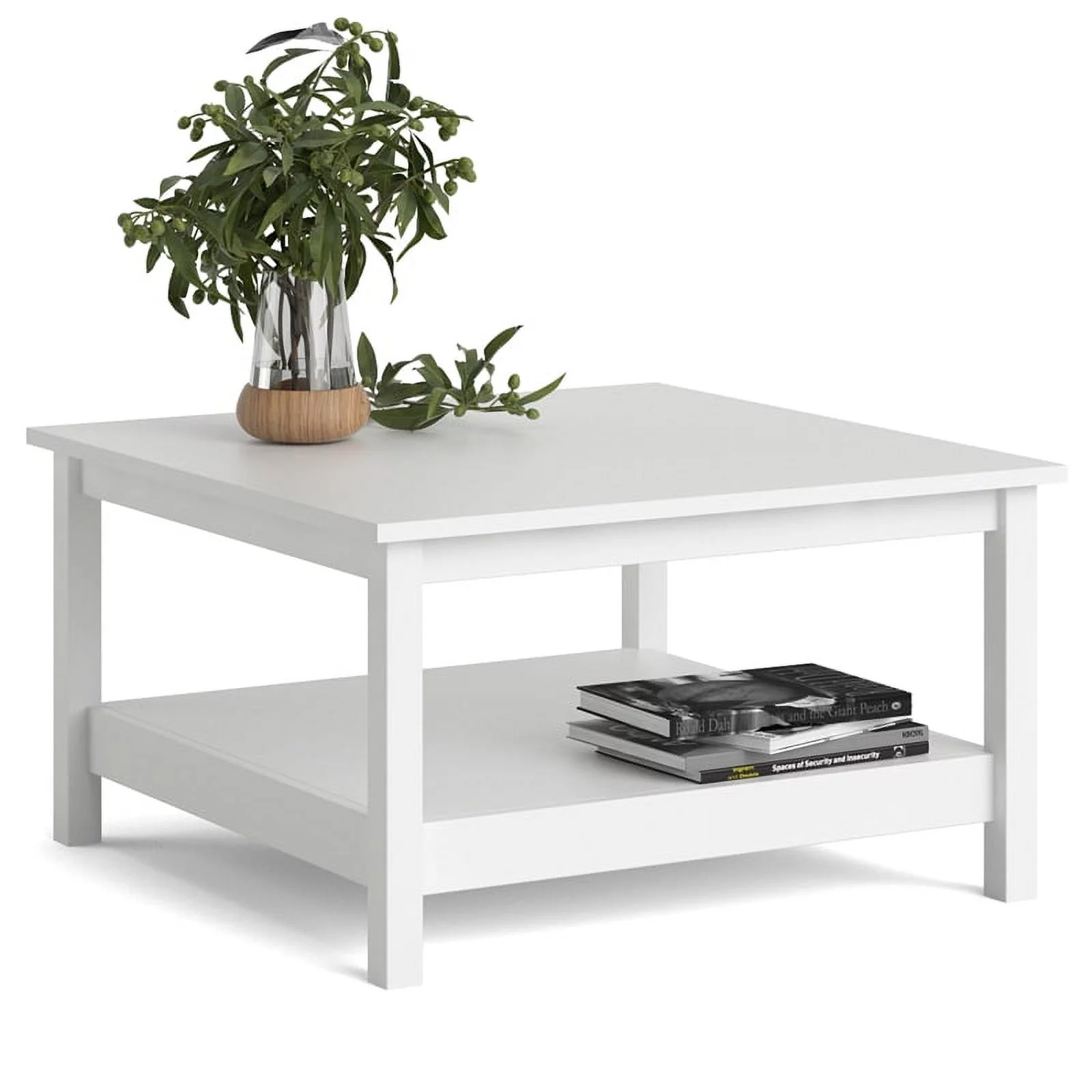 Home Square 2 Piece Furniture Set with Sideboard and Coffee Table in White