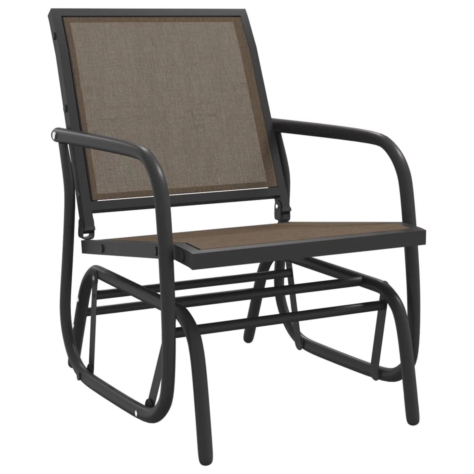 OWSOO Garden Glider Chair Brown 24