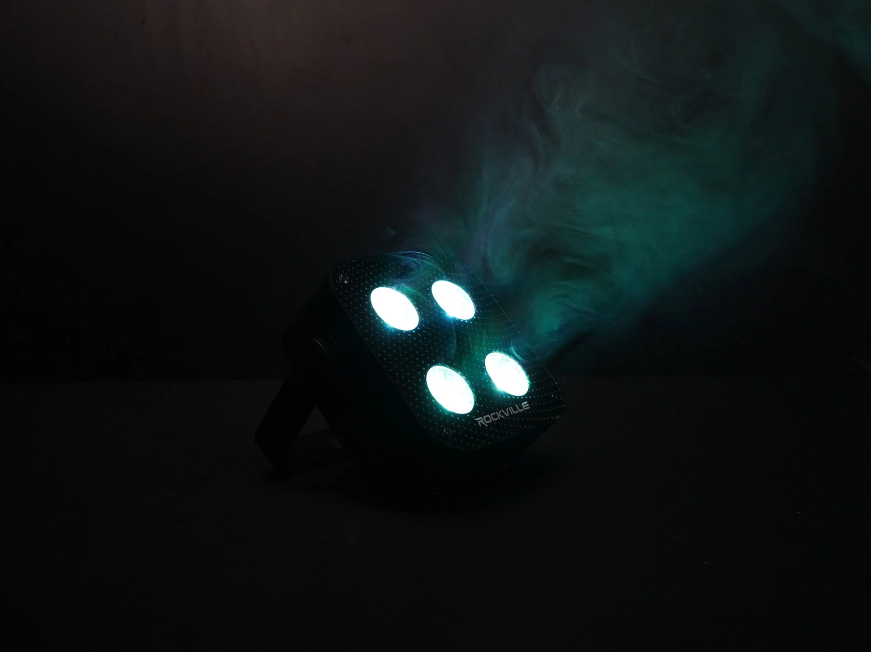 5) Rockville MINI RF4 Black RGBWA+UV DJ/Party LED Wash Lights+DMX Controller+Bag