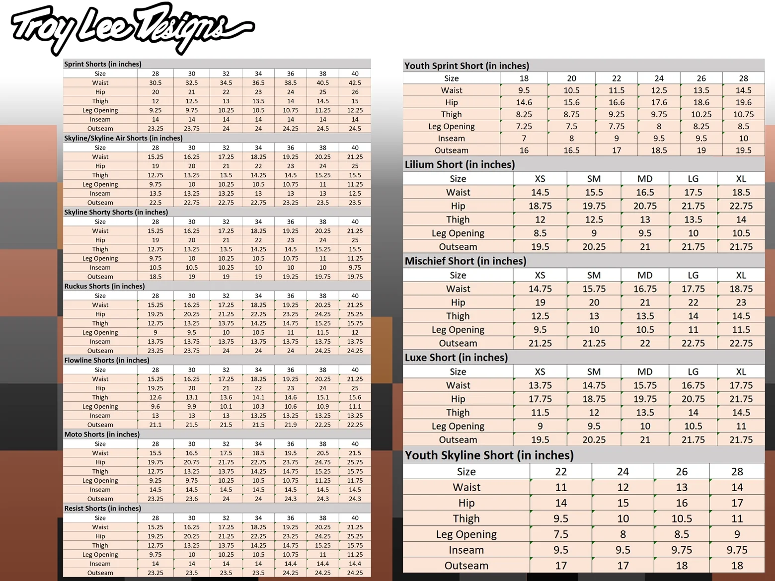 Troy Lee Designs Mischief Womens MTB Mountain Bike Shorts Shell Firecracker LG