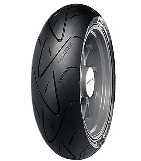 180/55ZR-17 (73W) Continental ContiSport Attack Hypersport Radial Rear Motorcycle Tire for Yamaha MT-07 2018