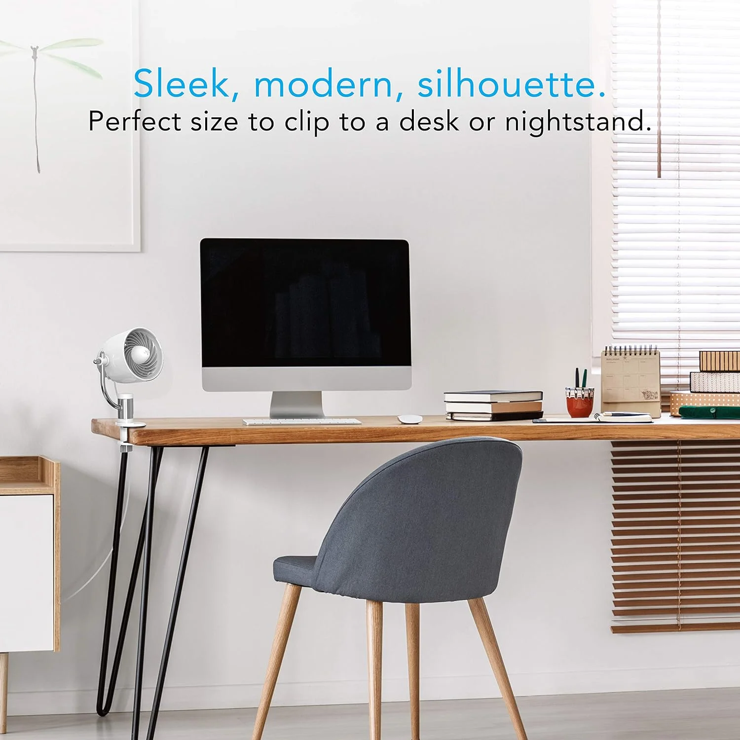 Vornado PIVOTC Personal Air Circulator Fan with Multi-Surface Clip, White (CR1-0387-43)