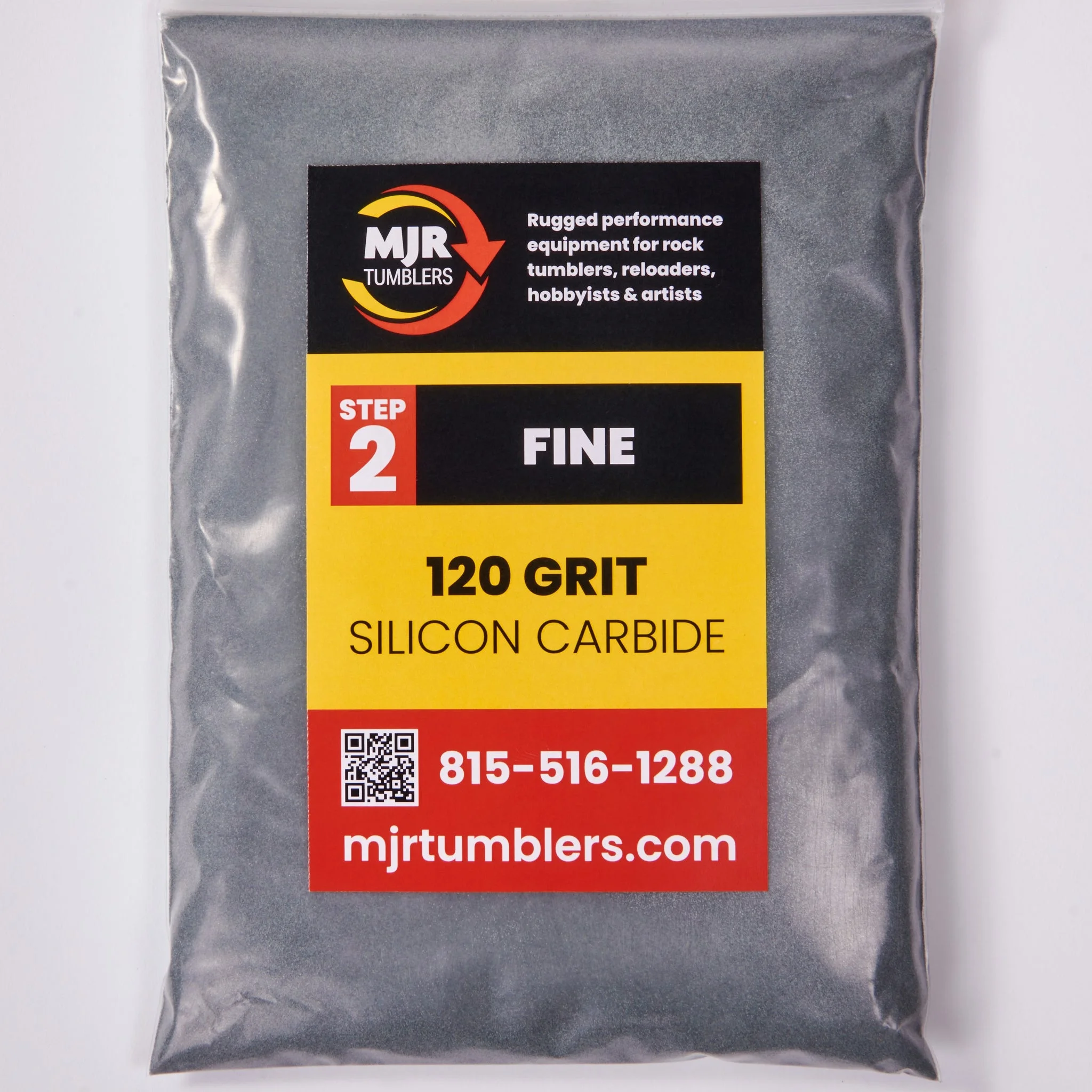 STEP 2, 1LB Fine 120 Silicon Carbide Grit Rock Polish