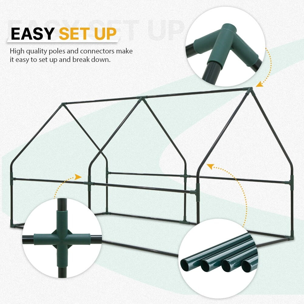 EAGLE PEAK  Low Tunnel Mini Greenhouse, Portable 71