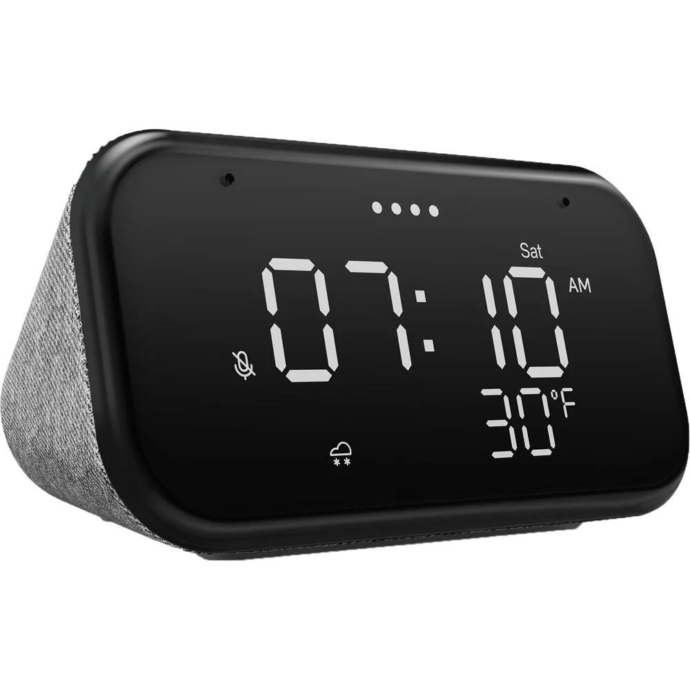 Lenovo Smart Clock with the Google Assistant, Touch Grey (Used)