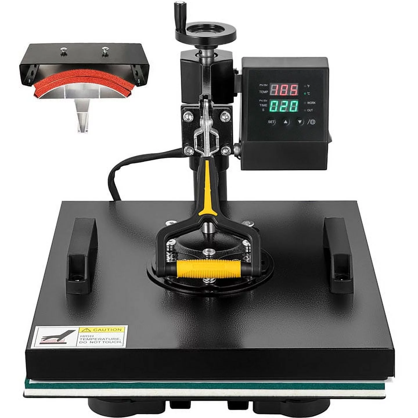 BENTISM Heat Press Machine 2In1 10x12in Sublimation Print Transfer DIY T-shirt Cap