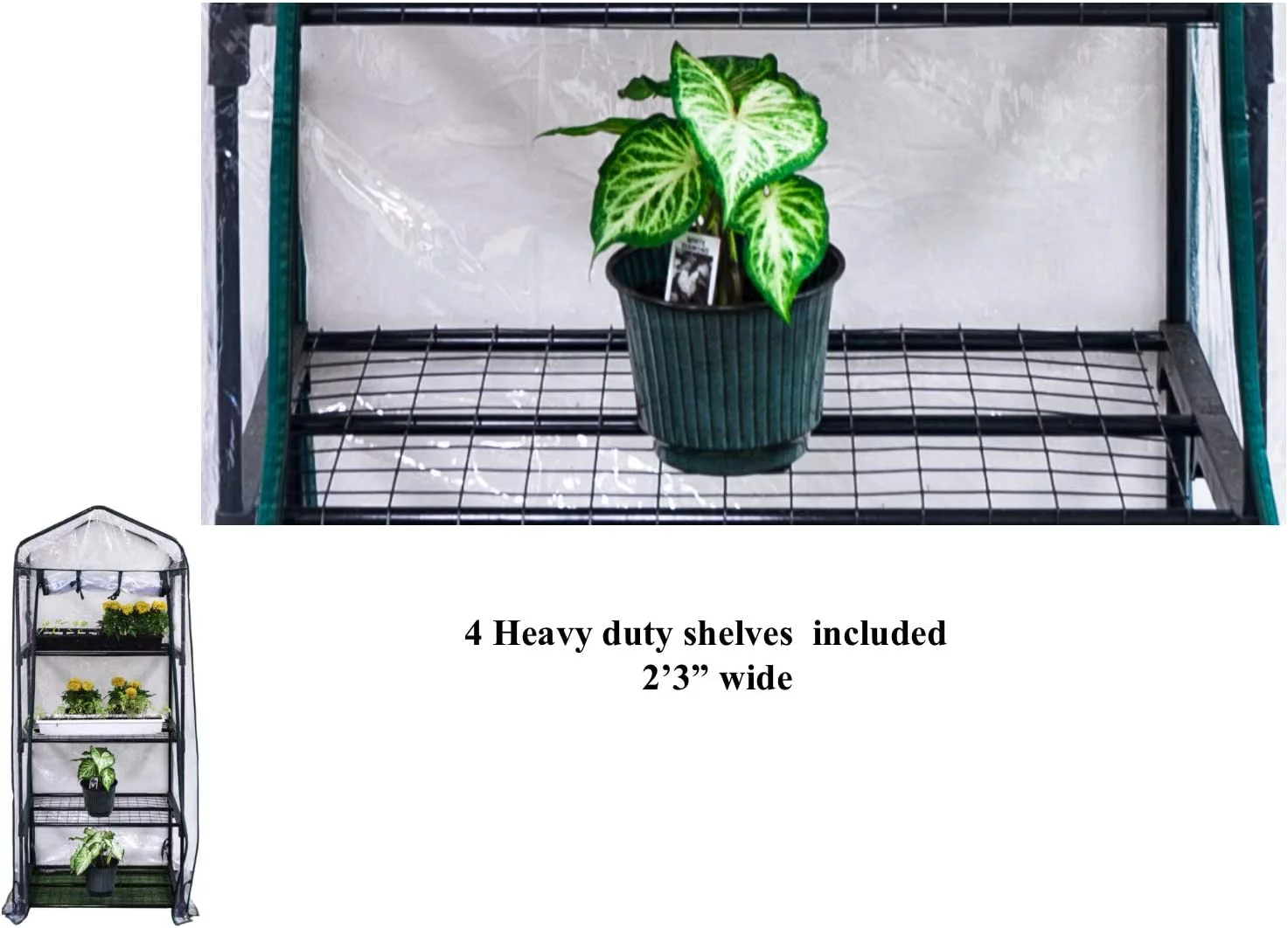 R687 4-Tier Mini Greenhouse, 27