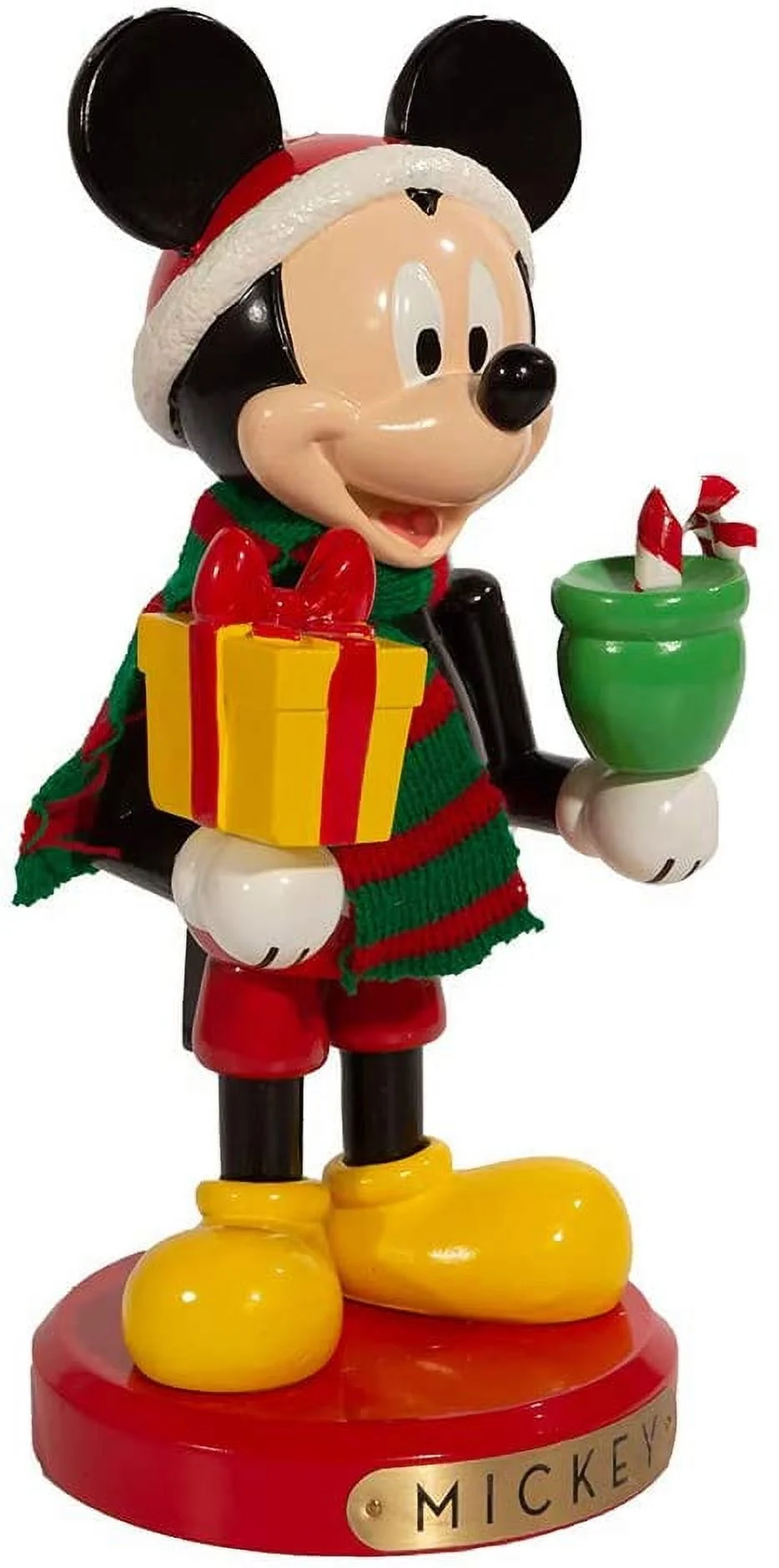 Kurt Adler 10-Inch Disney Mickey Mouse with Present Nutcracker