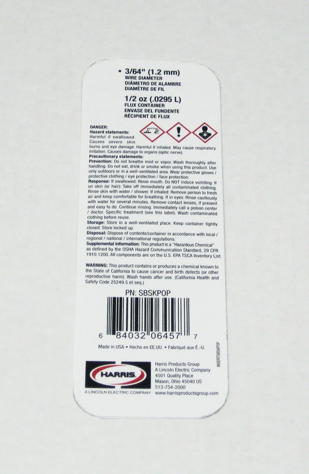 Harris Stay-Brite Silver Bearing Solder & Stay Clean Liquid Flux Kit