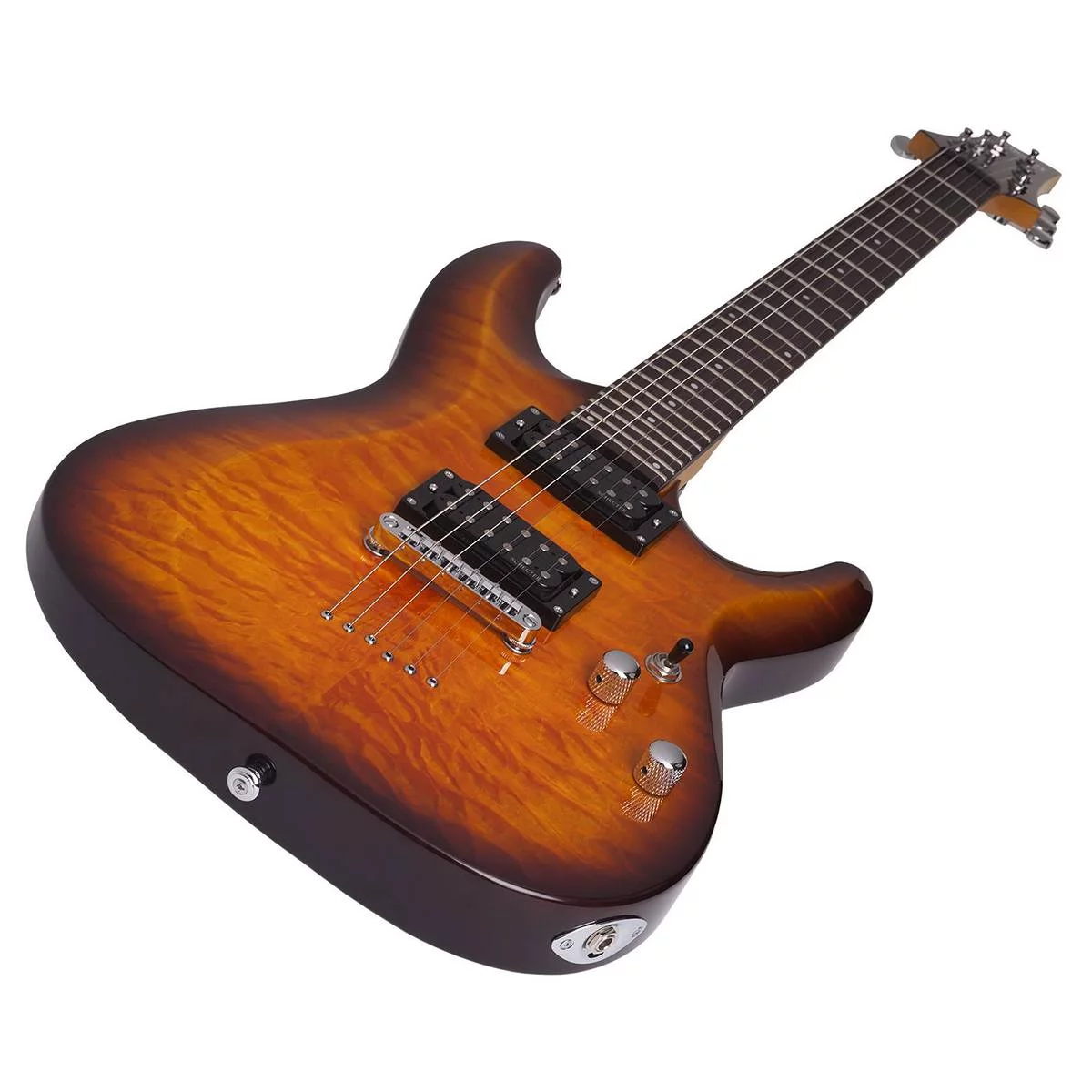 Schecter C-6 Plus VSB Solid-Body Electric Guitar, VSB