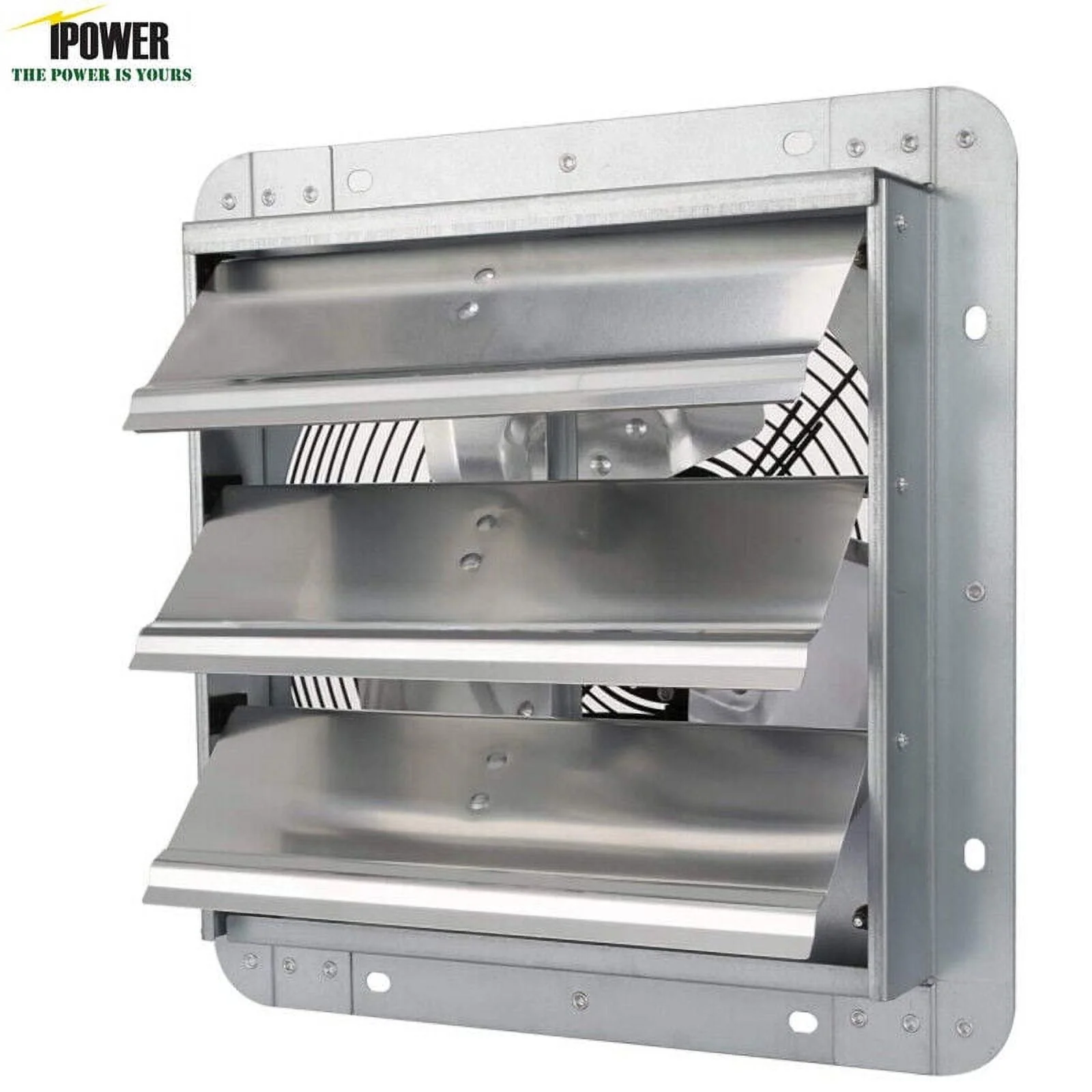 iPower 10'' Shutter Exhaust Fan Wall Mounted Aluminum High Speed 1630RPM 705CFM