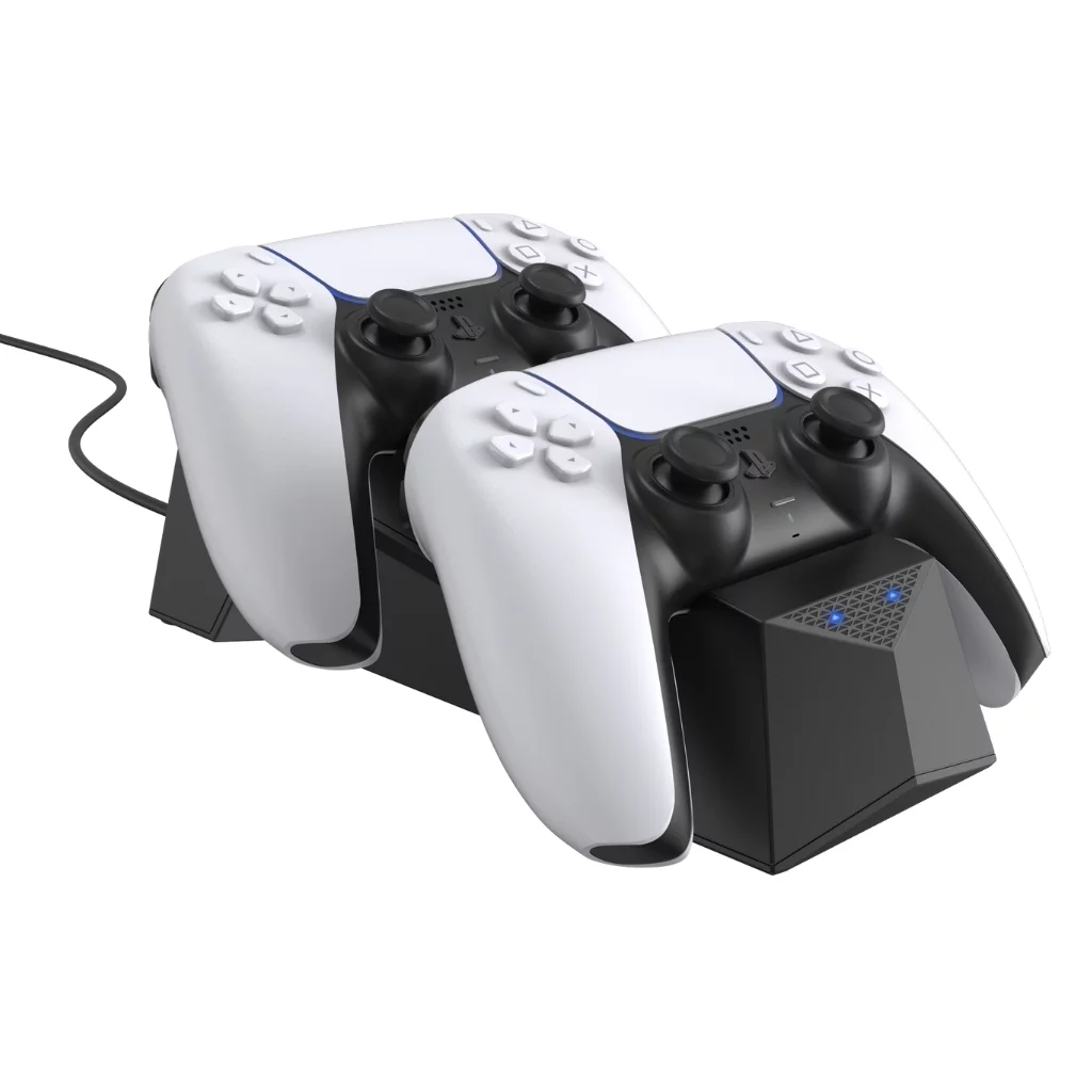 Sony PlayStation 5 Digital Slim Marvel’s Spider-Man 2 Bundle with Extra Starlight Blue Controller and Charging Dock