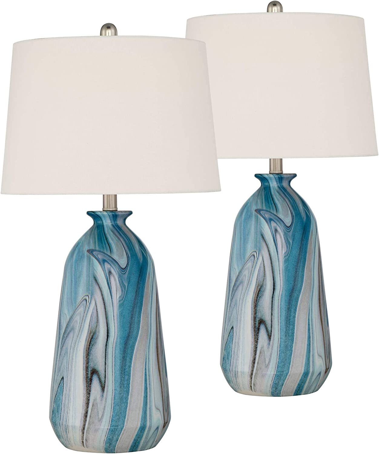 360 Lighting Carlton Modern Coastal Table Lamps 28